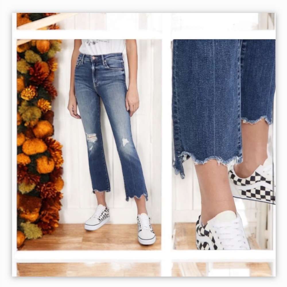 Mother The Looker Ankle Fray Distressed Jean -EUC Sz 27- Girl Crush 😻